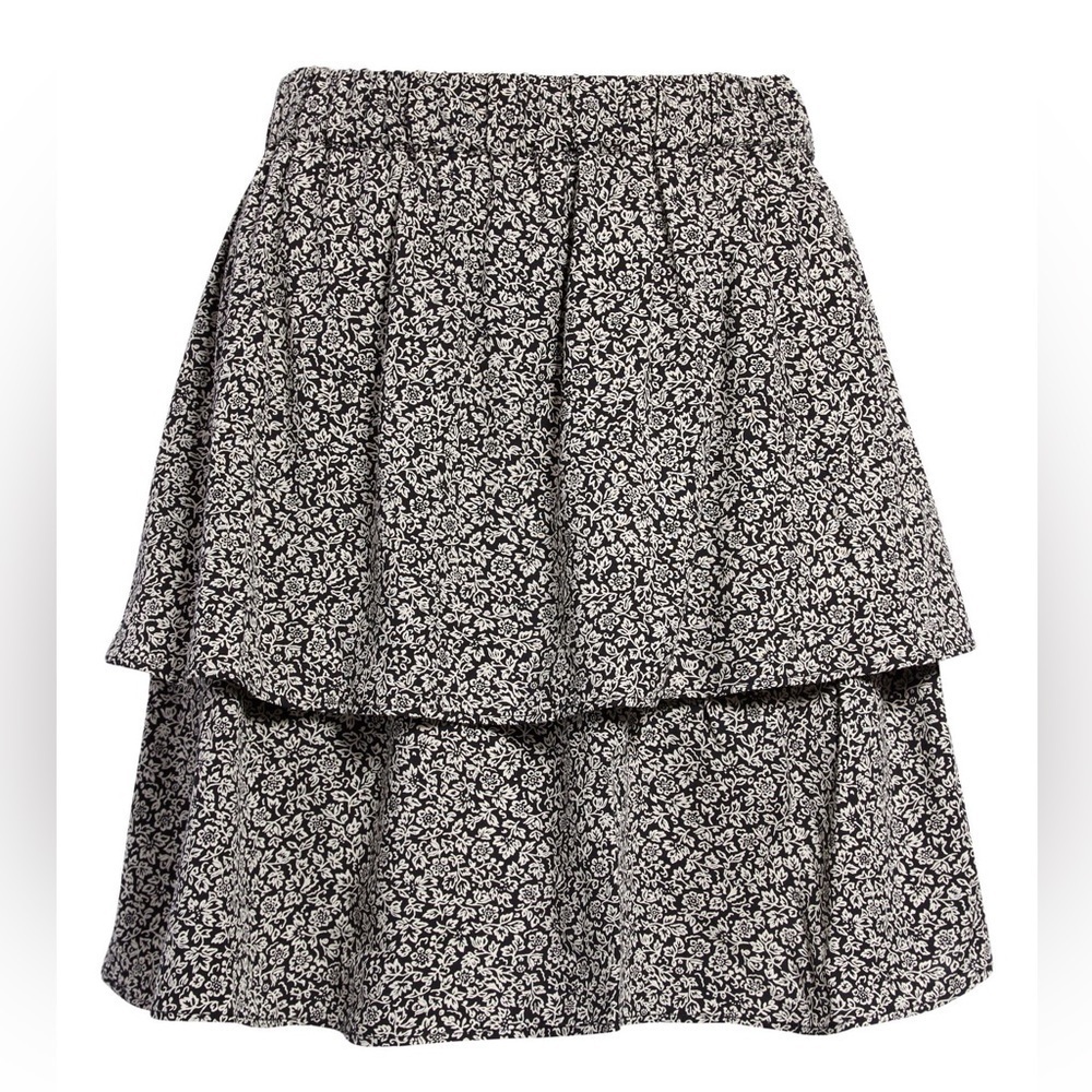 Madewell Tiered Challis Miniskirt Size 0
